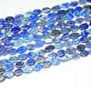 Natural Blue Lapis Luzuli Smooth Triangular Beads Length is 14 Inches and Size 10-12mm